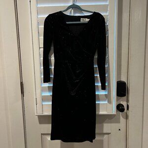 Women's black cocktail dress